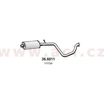Střední díl výfuku střední díl výfuku ASSO/VENEPORTE (V 36.6011) (V 36.6011)