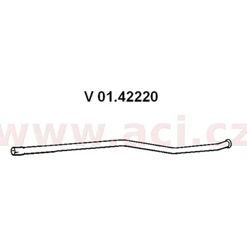 Střední díl výfuku střední díl výfuku ASSO/VENEPORTE (V 01.42220) (V 01.42220)