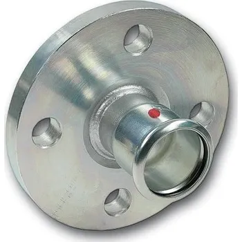 rozdělovač topení Sanha THERM 24-BM-PF příruba DN65/76,1mm, PN10/16, s lisovacím nátrubkem, topení, uhlíková ocel