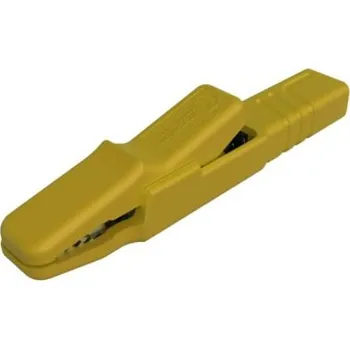 Krokosvorka Krokosvorka, 25A, materiál kontaktu: Poniklovaná mosaz, Žlutá, Hirschmann Test a Measurement