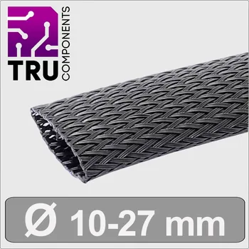 TRU COMPONENTS TC-13377560 T24CA106 ochranný oplet černá polyester 10 do 27 mm metrové zboží