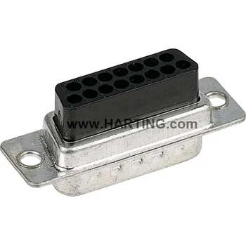Konektor HARTING 09670094701 09670094701 D-SUB zásuvková lišta 180 ° Pólů: 9 krimpované 1 ks Piece