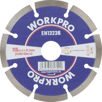 WorkPro GSOSSE-1 Řezný kotouč 115 mm 1 ks keramika, Porcelán, mramor, zdivo, sklo, Vápenec, granit, přírodní kámen, pískovec