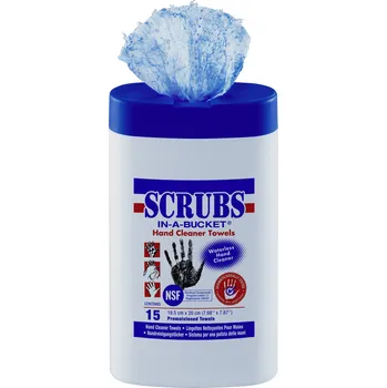 Koupelová kosmetika Scrubs In-a-Bucket 42215 čisticí utěrky na ruce 15 ks