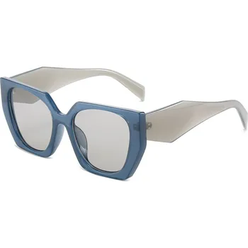 Sluneční brýle Techsuit - Sluneční brýle (3967) - pro ženy, PC rám a čočky - modrá / světle šedá