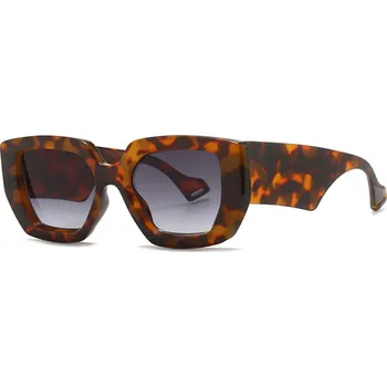 Sluneční brýle Techsuit - Sluneční brýle (86321) - pro ženy s PC obroučkou a čočkami, Vintage - Leopard / Gradient Gray