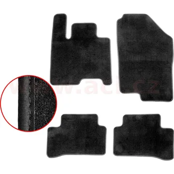 autokoberec HYUNDAI Tucson 21- textilní koberečky černé EXCLUSIVE (sada 4 ks) (8296X62E) (8296X62E)