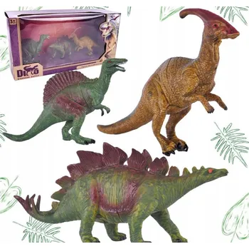 Figurka Sada Dinosaurů Tři Figurky Pro Malé Objevitele Realistické Figurky