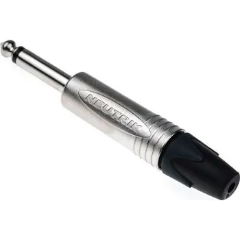 Elektrický konektor Konektor jack, Mono, počet pólů/pinů: 2, Kabelová montáž, 1/4 palce, Samec, 15A, materiál kontaktu: Mosaz, Pájení