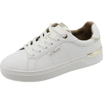 Dámské tenisky s.OLIVER Dámské bílé tenisky s.OLIVER, model 2177802.01E9 white/light gold Velikost: 42