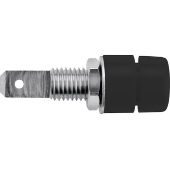 Krokosvorka Schützinger IBU 5568 Ni / SW vestavěná zásuvka černá 1 ks