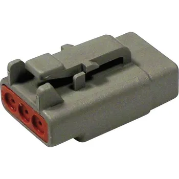 Elektrický konektor TE Connectivity DTM 06-3 S kulatý faston, 1 ks