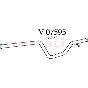 Střední díl výfuku střední díl výfuku ASSO/VENEPORTE (V 07595) (V 07595)
