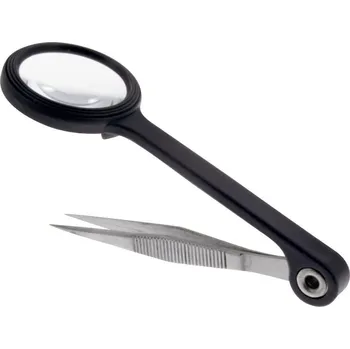 Péče o řasy a obočí Donau Elektronik PZ80 pinzeta s lupou, špičatá