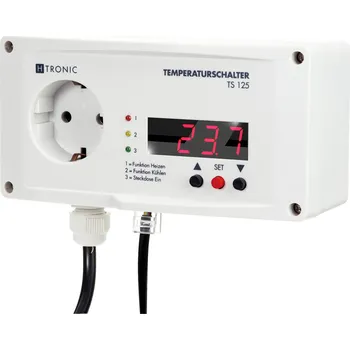 H-Tronic TS 125 teplotní spínač -55 - 125 °C 3000 W