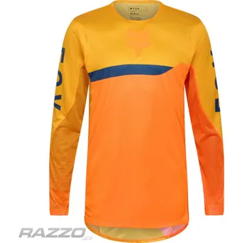 Moto oblečení Pánský MX dres FOX FlexAir Fracture Jersey Tangerine 2026 XXL