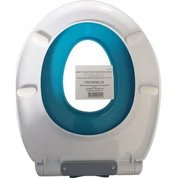 WC sedátko WC sedátko s pomalým sklápěním Sanit-Plast s modrou dětskou vložkou