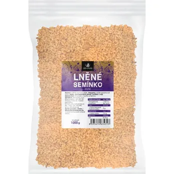 Sušená potravina Allnature Lněné semínko zlaté 1000g