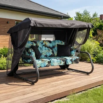 Zahradní houpačka Zahradní houpačka Venezia s moskytiérou a polštářky A099-31IB PATIO 461140