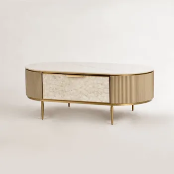 Konferenční stolek Konferenční stolek Stilig - Livin Hill Bílá 122x45 cm