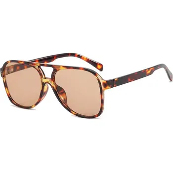 Sluneční brýle Techsuit - Sluneční brýle (98061) - UV ochrana, pro ženy a muže - Leopard / Tea