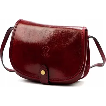 Kabelka Florence kabelka přes rameno přírodní kůže červená