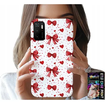 Pouzdro na mobilní telefon POUZDRO PRO XIAOMI POCO M3 PRO 5G - ČERVENÉ STUŽKY, MÓDNÍ STUHA