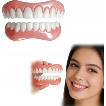 Péče o zubní náhradu Dočasná silikonová zubní náhrada pro okamžitý úsměv – umělé zuby