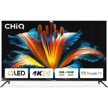 Televizor QLED televize CHiQ U50QM8V 50" 4K UHD černá