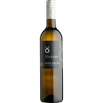 Muškát moravský 2024, moravské zemské víno, Vinařství Škrobák, suché