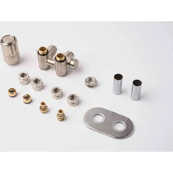 Radiátor P.m.h. Termostatický ventil kombinovaný Nura 6x7 cm nerez NUR-L-SS