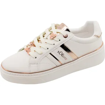 Dámská obuv s.OLIVER Dámské bílé tenisky s.OLIVER, model 2177773.01H1 white/rose Velikost: 42