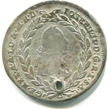 Josef II. 10 Kreuzer 1772/F. Hall. Ag.