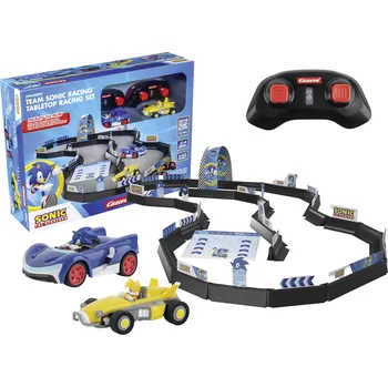 RC model auta Carrera 370430021 Team Sonic Racing 1:43 RC model auta se závodní dráhou elektrický silniční model