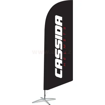 Vlajka Vlajka CASSIDA černá - vč. stojanu, zátěže a obalu, výška 3 m (XX VLAJKA 01) (XX VLAJKA 01)