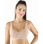 EcoBamboo 07014P Podprsenka sportovní s vycpávkami Barva: Béžová, Velikost: XL/XXL