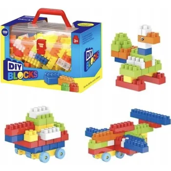 ostatní stavebnice KONSTRUKČNÍ SADA V KUFRU VELKÉ BEZPEČNOSTNÍ STAVEBNICE PLASTOVÉ 220 dílů