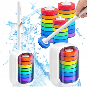 WC štětka WC štětka z TIKTOKu, sada na čištění toalety + 21 náhradních houbiček