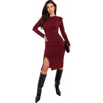 Dámské šaty Rue Paris koktejlové šaty klasického střihu midi, univerzální velikost