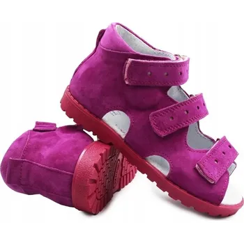 Dívčí sandály Dívčí sandály s Thomasovým podpatkem do školky, fuchsiové kornecki, velikost 23