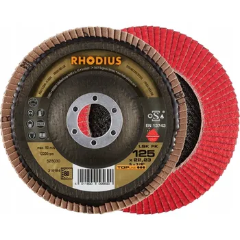 Brusný kotouč Lamelový brusný kotouč RHODIUS LSK FK CERAMICON 125 mm, zrnitost 80