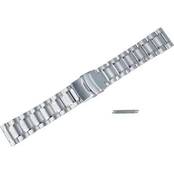 Náramek Náramek k hodinkám - 24 mm - Stříbrný - Ocelový