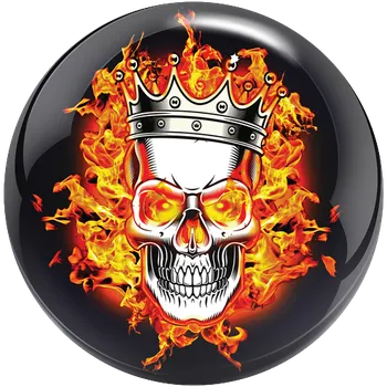 Bowlingová koule FLAMING SKULL BRUNSWICK VIZ-A-BALL 15 LBS