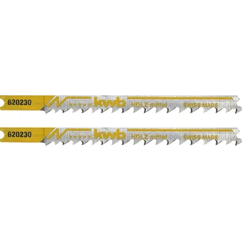 Pilová lišta kwb 620230 Nožové pilky, zpracování dřeva, HCS, univerzální dřík, 2x střední 2 ks
