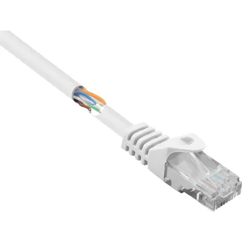 Datový kabel Renkforce RF-5043828 RJ45 síťové kabely, propojovací kabely CAT 5e U/UTP 10.00 m bílá s ochranou 1 ks