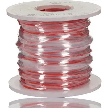 elektrický kabel Zapojovací vodič plocha průřezu 0,52 mm² 1/0,81 mm pramen vodičů barva Červená 300 V 30m