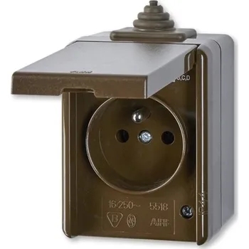 Elektrická zásuvka Instalační zásuvka nástěnná 5518-2929H IP44