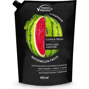 Koupelová kosmetika ENERGY OF VITAMINS Tekuté mýdlo Watermelon Fresh 450ml - náhradní náplň