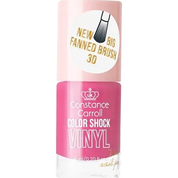 Lak na nehty Constance Carroll lak na nehty Vinyl růžový 12 mini 6ml silný štěteček