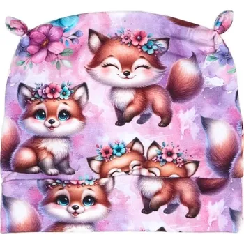 Čepička s ouškama - Lištičky Velikost: Newborn